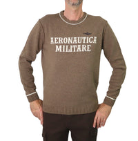 Thumbnail for AERONAUTICA MILITARE maglione uomo lana 232MA1463L417 57526 BEIGE inverno 2023