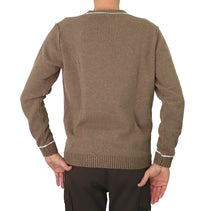 Thumbnail for AERONAUTICA MILITARE maglione uomo lana 232MA1463L417 57526 BEIGE inverno 2023