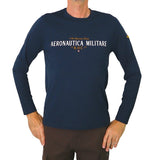 AERONAUTICA MILITARE t-shirt uomo cotone 232TS2187J538 08358 BLU inverno 2023