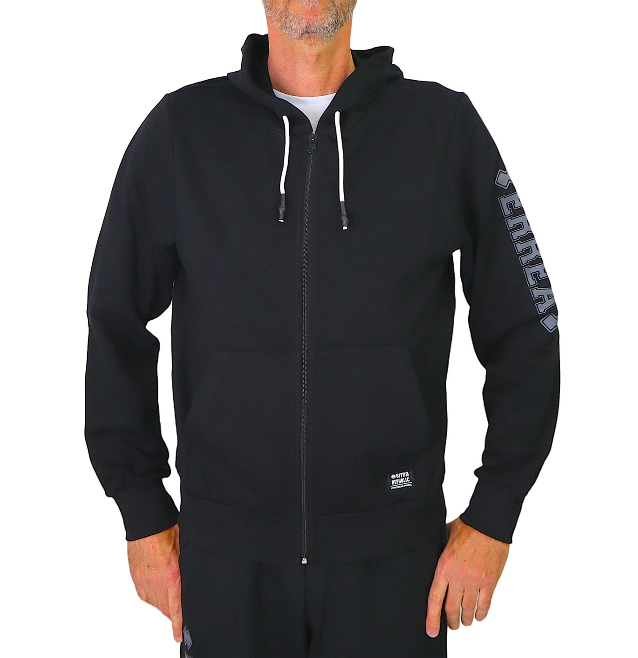 ERREA' REPUBLIC felpa uomo full zip ESSENTIAL R28G0Z0Z80740 NERO inverno 2023