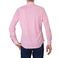 Thumbnail for RE-DO IT camicia uomo no stiro collo francese UOMO C0032 BIANCO ROSSO estate 2024