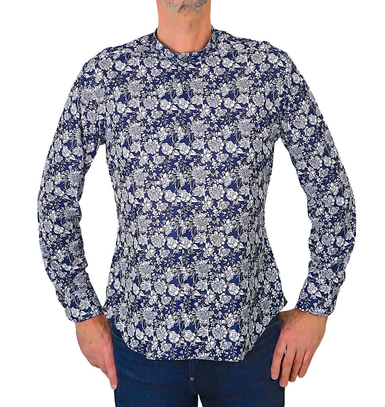 RE-DO IT camicia uomo no stiro collo coreana UOMO F0025 MULTICOLORE estate 2024
