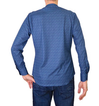 Thumbnail for RE-DO IT camicia uomo no stiro collo coreana UOMO C0074 BLU estate 2024