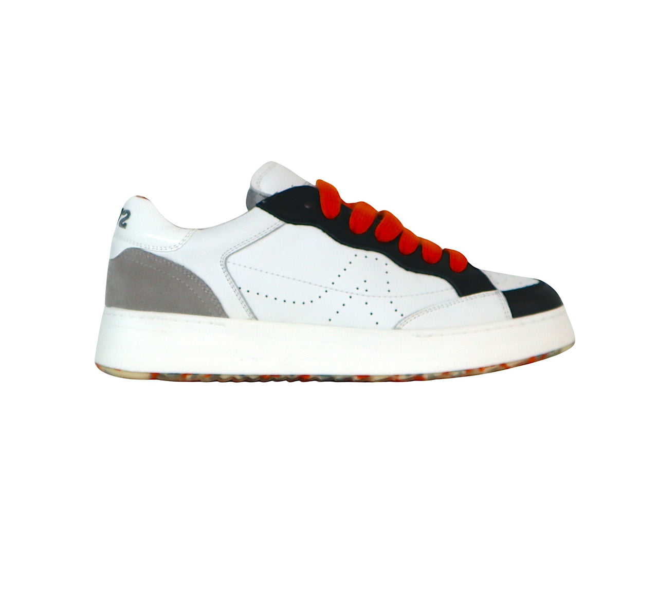 ACCADEMIA 72 scarpe sneakers uomo pelle AC-020 038 BIANCO NERO