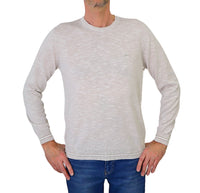 Thumbnail for HARMONT&BLAINE maglione uomo giro cotone HRL413 030990 108 PANNA estate 2024