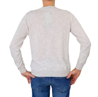 Thumbnail for HARMONT&BLAINE maglione uomo giro cotone HRL413 030990 108 PANNA estate 2024