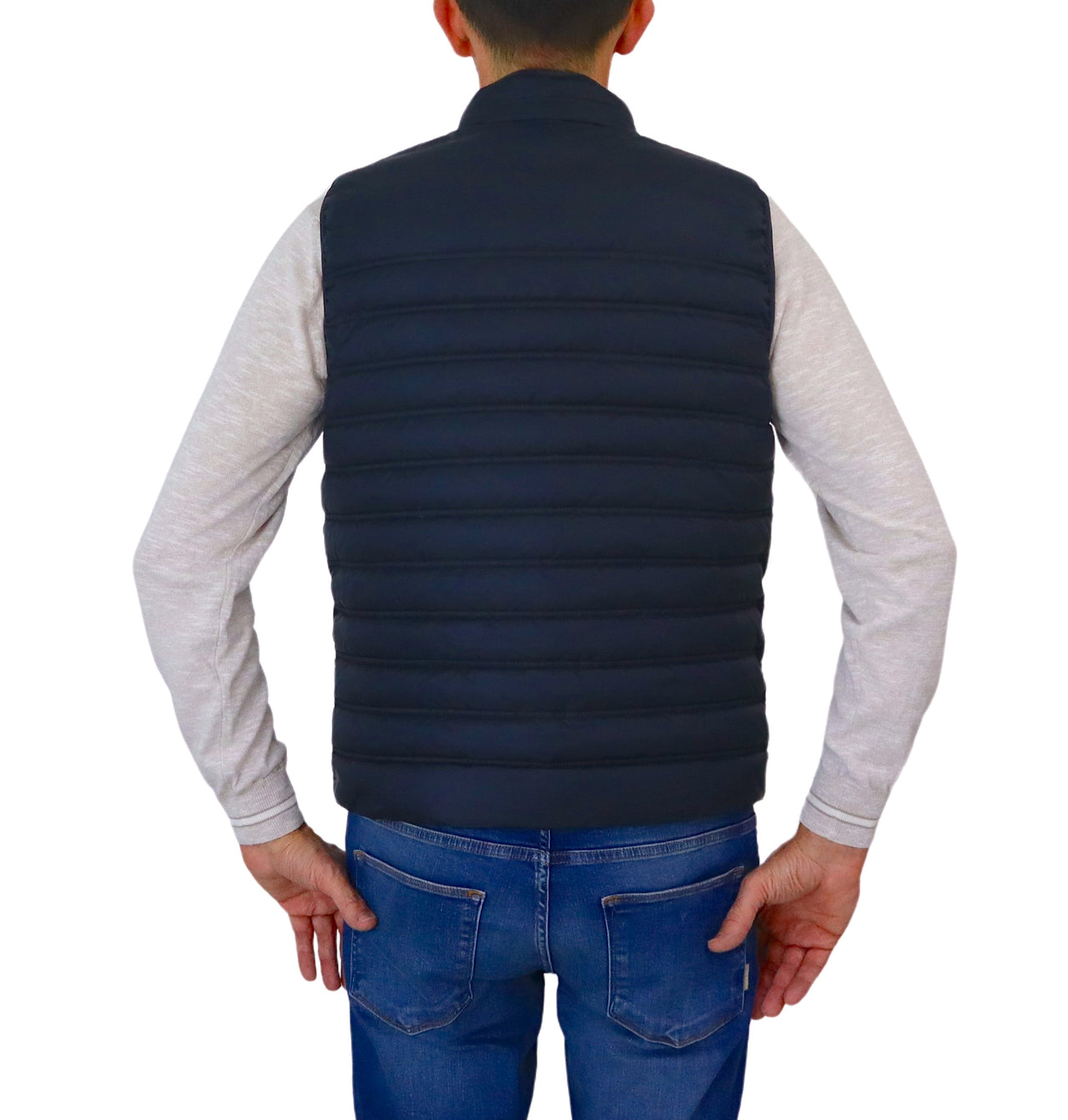 HARMONT&BLAINE gilet uomo nylon imbottito K0L188 040595 801 BLU estate 2024
