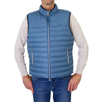 Thumbnail for HARMONT&BLAINE gilet uomo nylon imbottito K0L188 040595 856 BLUETTE estate 2024