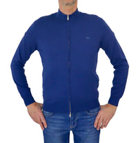 Thumbnail for HARMONT&BLAINE maglione uomo full zip HRL080 030075 856 BLUETTE estate 2024
