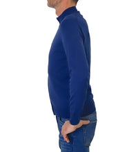 Thumbnail for HARMONT&BLAINE maglione uomo full zip HRL080 030075 856 BLUETTE estate 2024