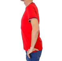 Thumbnail for HARMONT&BLAINE t-shirt uomo cotone girocollo IRL188 021223 510 ROSSO estate 2024