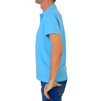 Thumbnail for HARMONT & BLAINE polo uomo cotone stretch LRL349 020862 849 CELESTE estate 2024