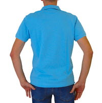 Thumbnail for HARMONT & BLAINE polo uomo cotone stretch LRL349 020862 849 CELESTE estate 2024