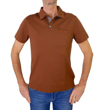 Thumbnail for HARMONT & BLAINE polo uomo cotone LRL372 021215 700 MARRONE estate 2024