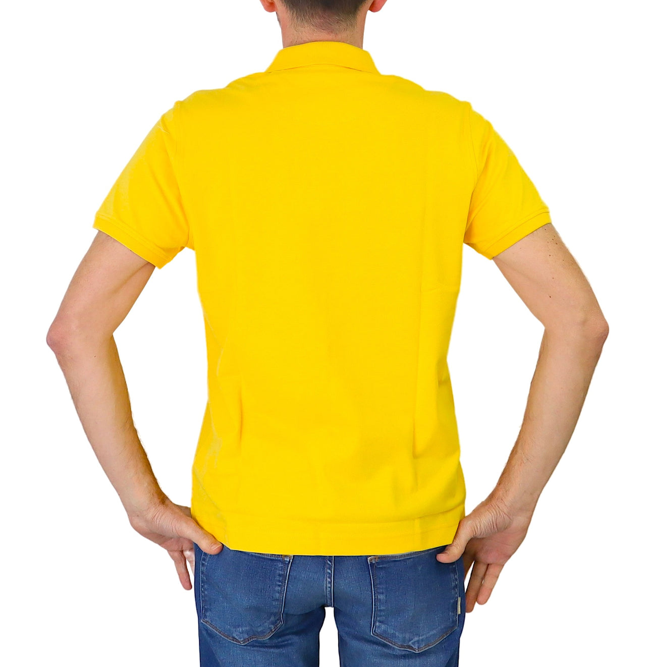 HARMONT & BLAINE polo uomo cotone stretch LRL349 020862 302 GIALLO estate 2024