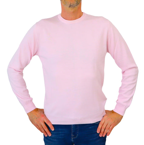 COLMAR maglione uomo cotone giro 4479T 3XM EXPLORING 471 ROSA estate 2024