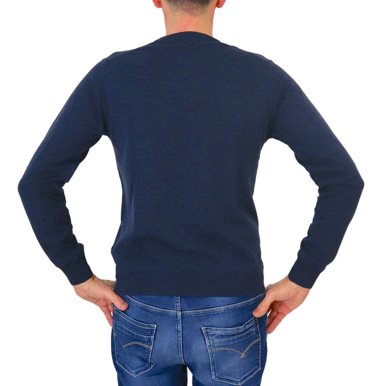 COLMAR maglione uomo cotone giro 4479T 3XM EXPLORING 68 BLU estate 2025