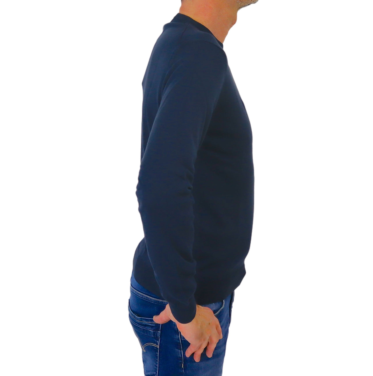 COLMAR maglione uomo cotone giro 4479T 3XM EXPLORING 68 BLU estate 2025