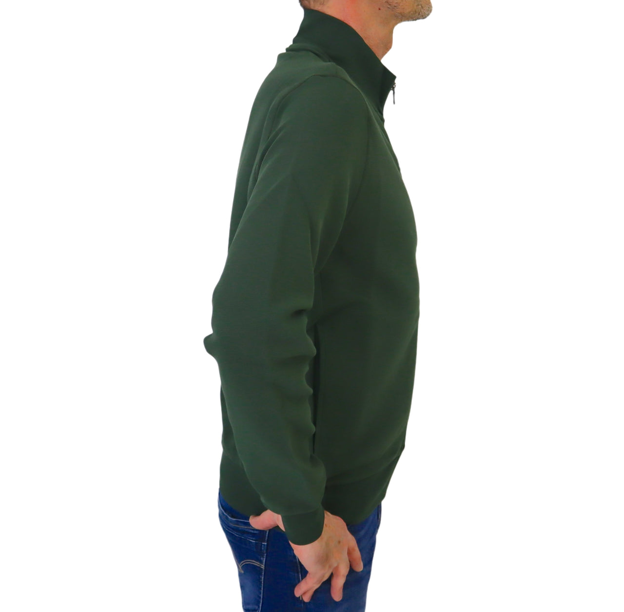 COLMAR felpa uomo cotone full zip 6152 1XL NOWER 82A VERDONE estate 2024