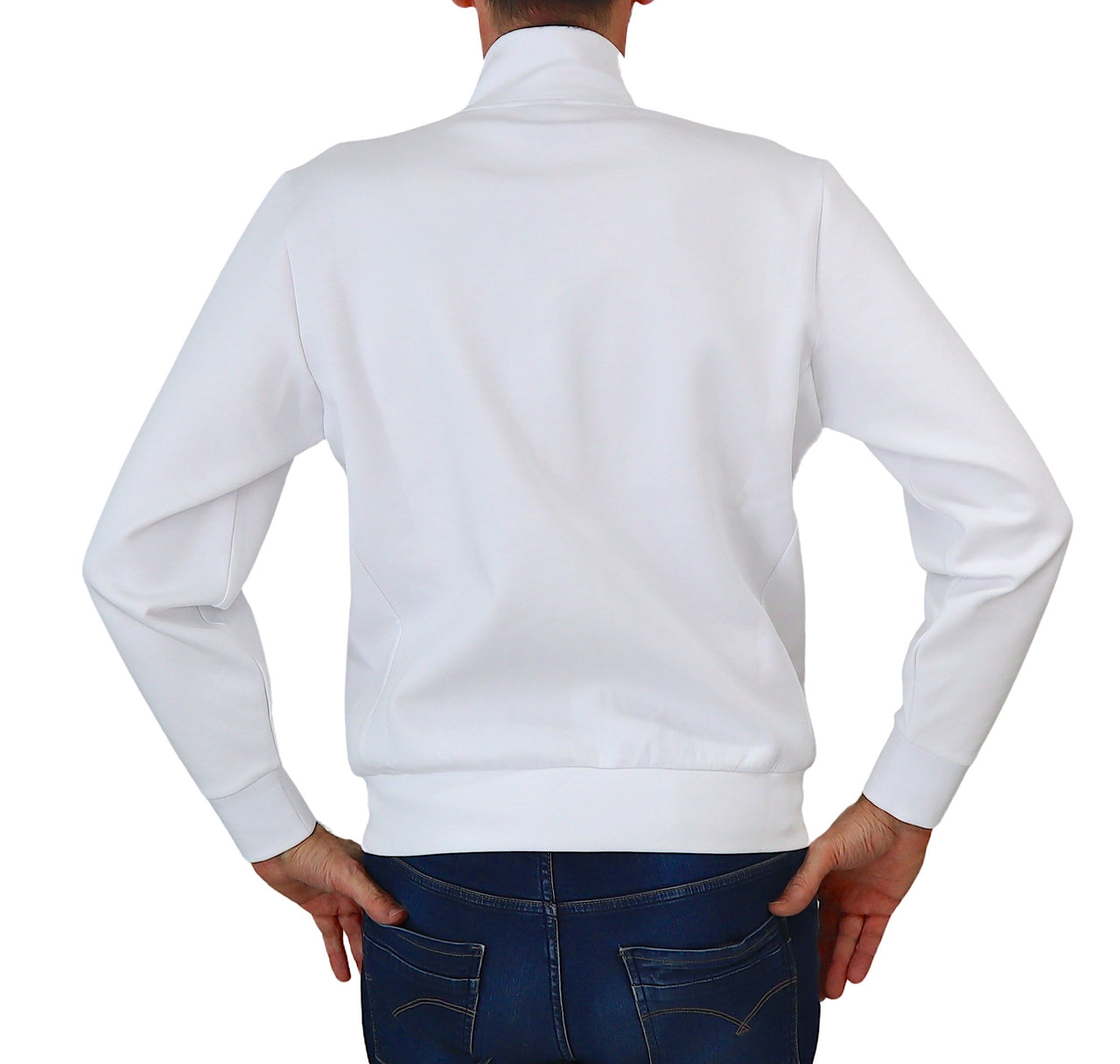 COLMAR felpa uomo cotone full zip 6168 2YF UNCOUNTED 01 BIANCO estate 2024