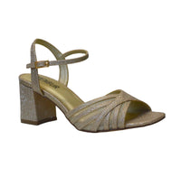 Thumbnail for MENBUR sandali donna tacco 5.5 cinturino glitter 25597 0000 ORO GOLD estate 2024