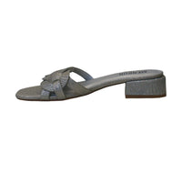 Thumbnail for MENBUR sandali donna mules glitter punta aperta 25277 0009 ARGENTO estate 2024
