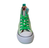 CAFèNOIR scarpe donna sneaker mid tessuto pizzo C1DM9135 G004 VERDE estate 2024