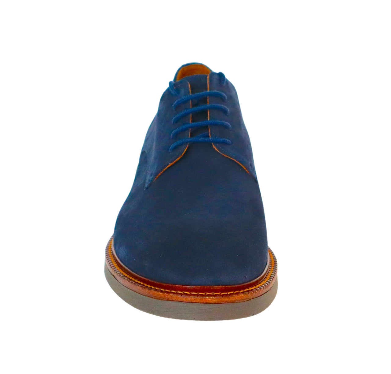 FRAU scarpe uomo allacciate derby 35B5 129 SUEDE TR BLU estate 2024