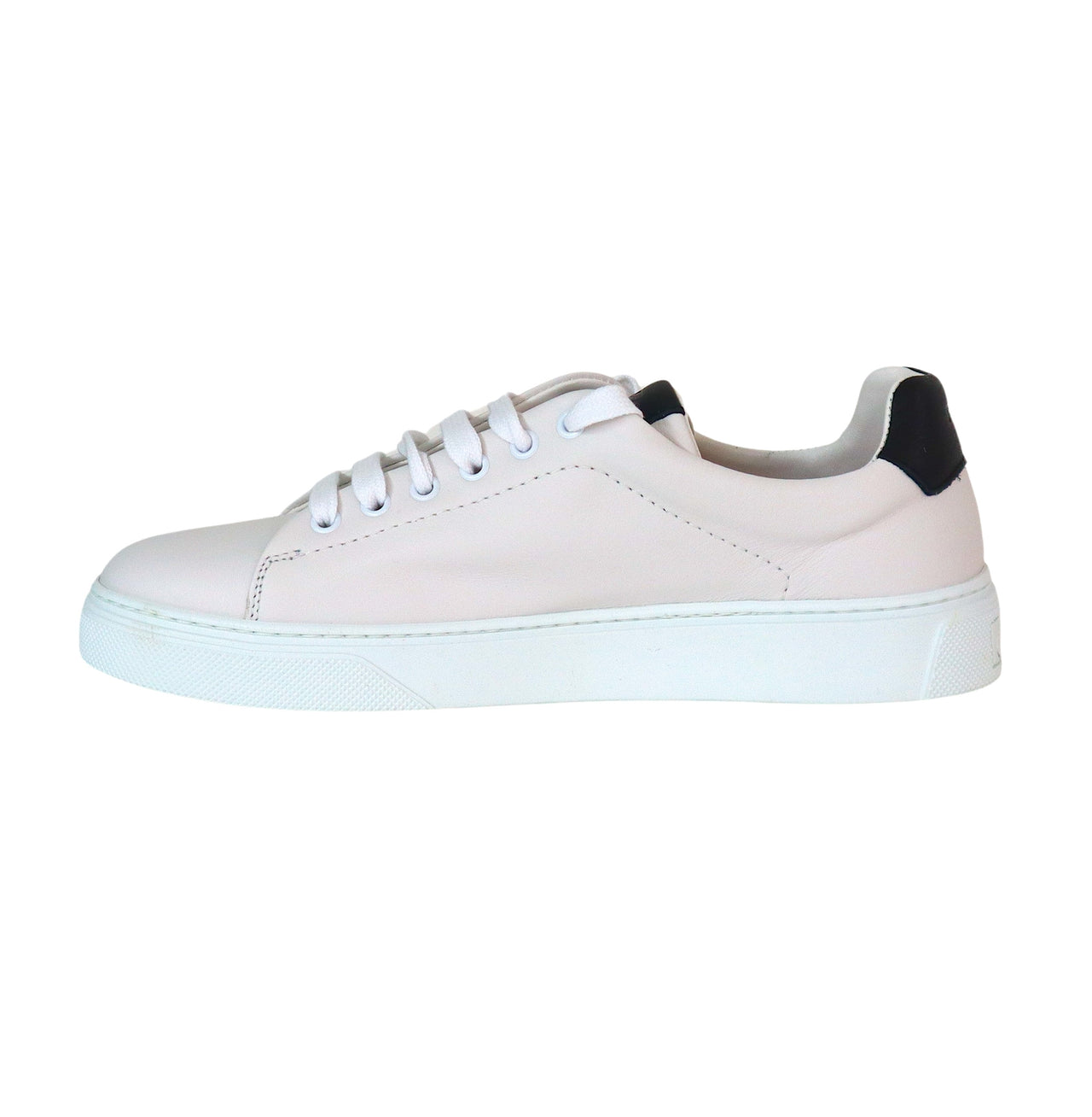 FRAU scarpe sneaker uomo pelle 28M3 159 MOUSSE GOMMA BIANCO NERO estate 2024