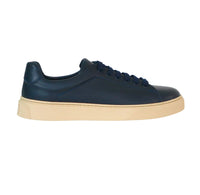 Thumbnail for FRAU scarpe sneaker uomo pelle lacci 28M0 155 MOUSSE GOMMA BLU estate 2024