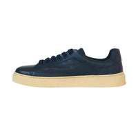 Thumbnail for FRAU scarpe sneaker uomo pelle lacci 28M0 155 MOUSSE GOMMA BLU estate 2024