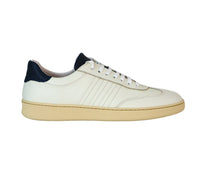Thumbnail for FRAU scarpe sneaker uomo pelle lacci 24R1 149 EAGLE GOMMA PANNA BLU estate 2024
