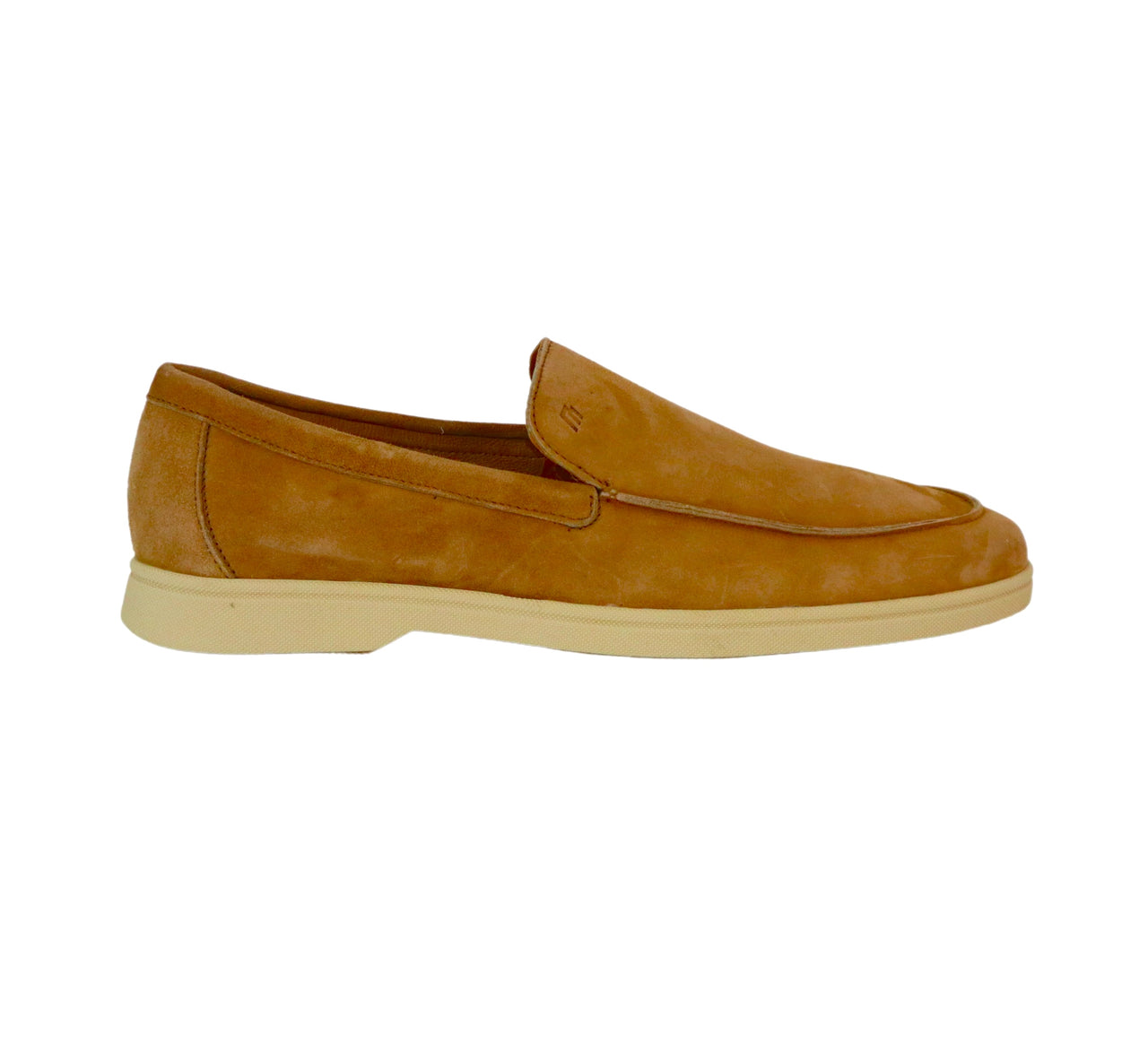 FRAU scarpe uomo mocassino slip on 32B0 135 COCCO DAINO GOMMA BEIGE estate 2024
