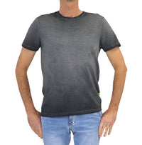 Thumbnail for SHOCKLY t-shirt uomo girocollo cotone TS STRIPE 4T6006 STONE COLD DY GRIGIO estate 2026