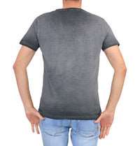 Thumbnail for SHOCKLY t-shirt uomo girocollo cotone TS STRIPE 4T6006 STONE COLD DY GRIGIO estate 2026