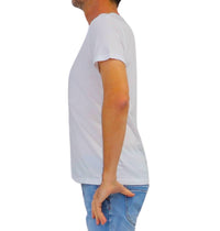 Thumbnail for SHOCKLY t-shirt uomo girocollo cotone TS STRIPE 4T6001 WHITE BIANCO estate 2026