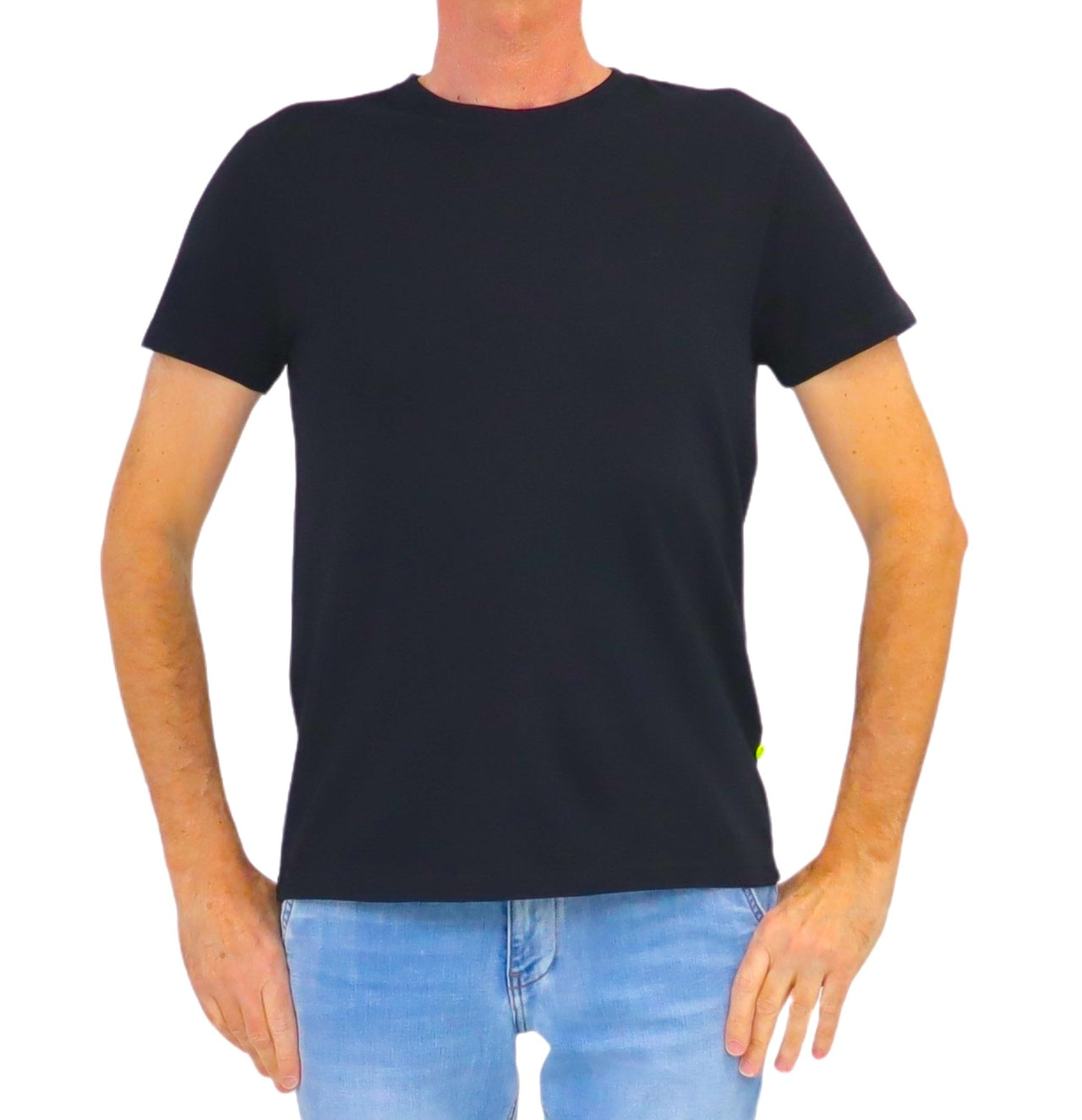 SHOCKLY t-shirt uomo girocollo cotone TS STRIPE 4T6008 BLACK NERO estate 2026