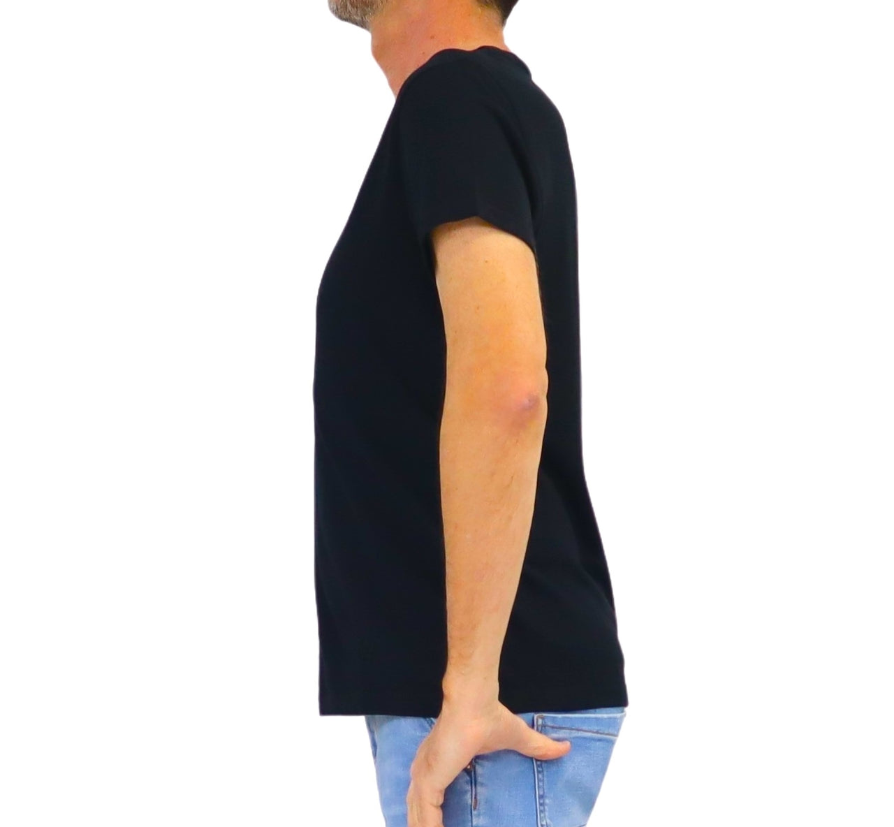 SHOCKLY t-shirt uomo girocollo cotone TS STRIPE 4T6008 BLACK NERO estate 2026