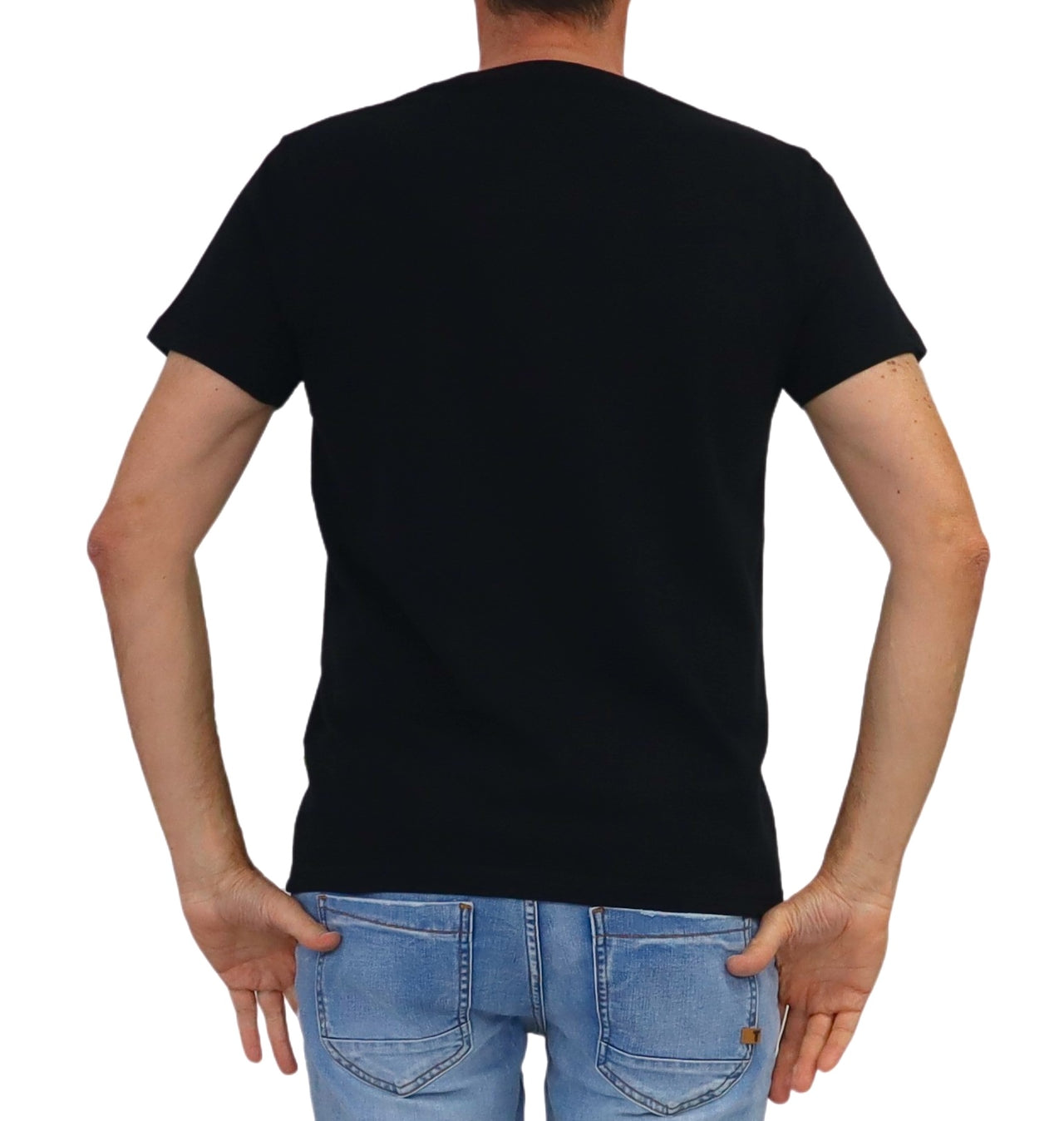 SHOCKLY t-shirt uomo girocollo cotone TS STRIPE 4T6008 BLACK NERO estate 2026