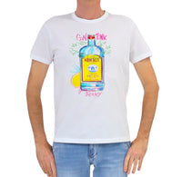 Thumbnail for SHOCKLY t-shirt uomo girocollo stampa gin tonic cotone TS GIN 4T0101 BIANCO estate 2026
