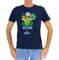 Thumbnail for SHOCKLY t-shirt uomo girocollo stampa margarita cotone TS MARGARITA 4T1115 BLU estate 2026