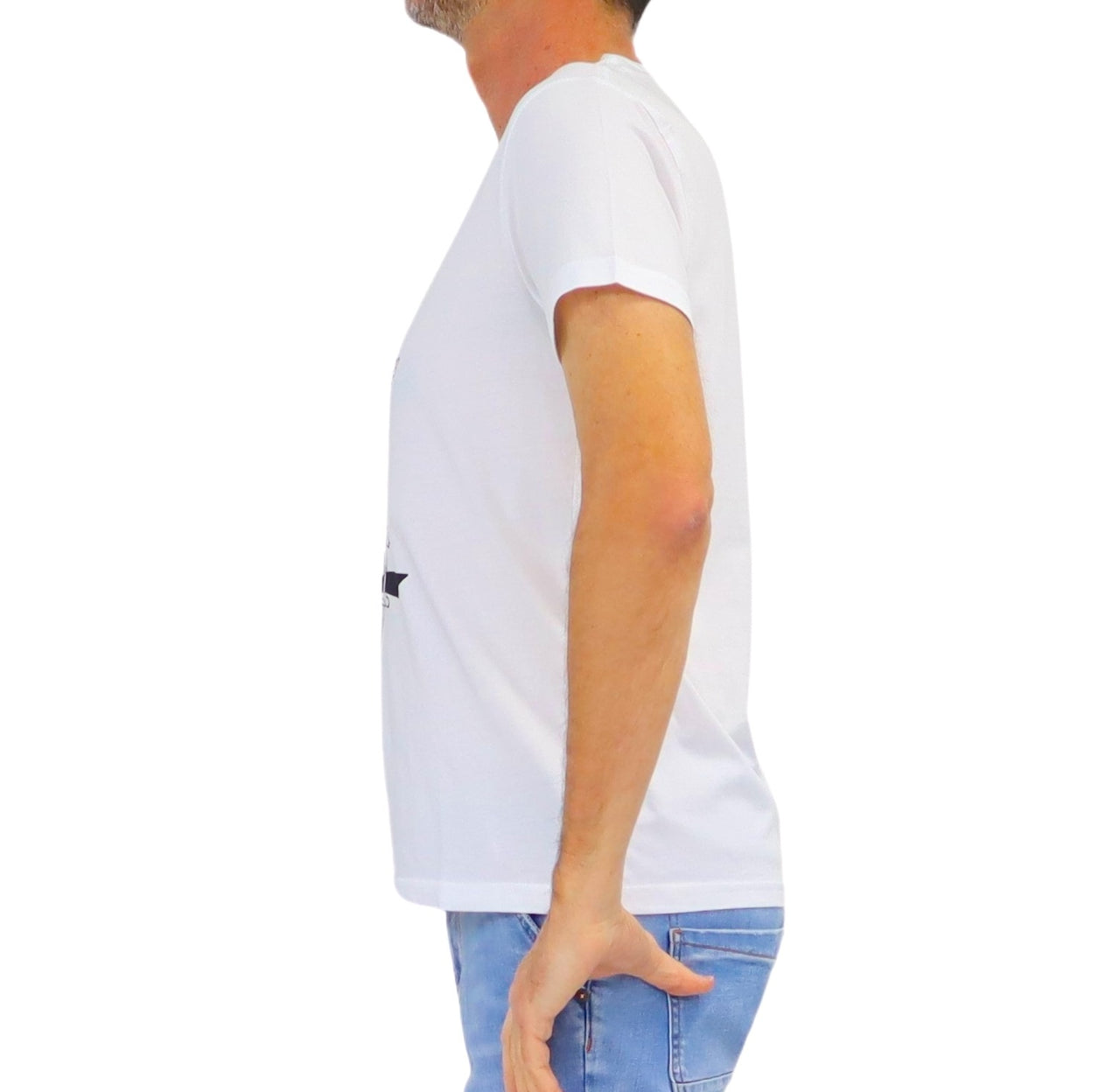 SHOCKLY t-shirt uomo girocollo stampa van cotone TS VAN 4T1501 BIANCO estate 2026