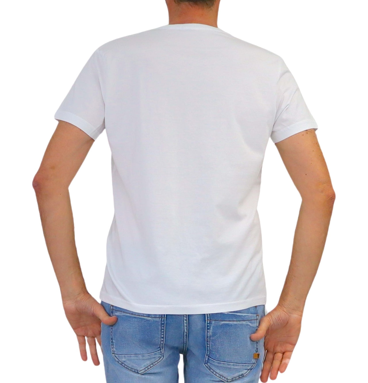 SHOCKLY t-shirt uomo girocollo stampa van cotone TS VAN 4T1501 BIANCO estate 2026