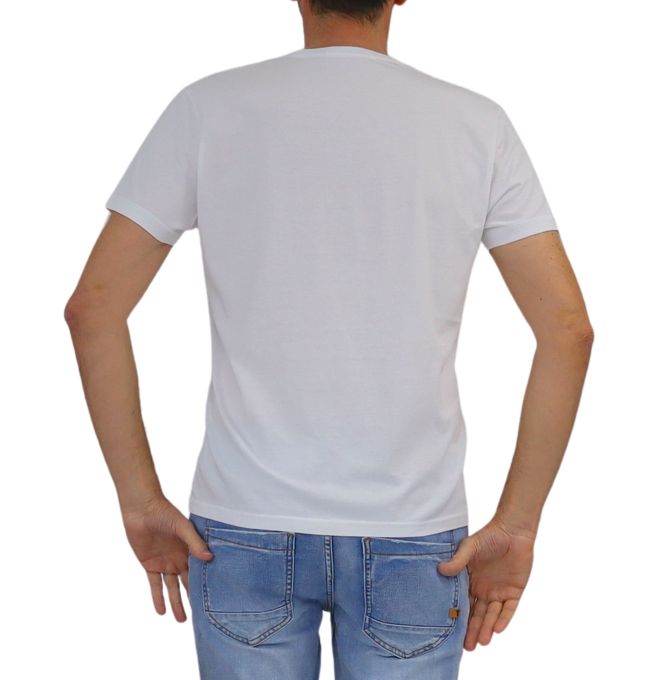 SHOCKLY t-shirt uomo girocollo stampa vespa cotone TS VESPA 4T1201 BIANCO estate 2026