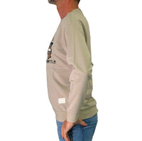 Thumbnail for TAKE TWO felpa uomo scollo a giro ricami cotone UK00111 PANNA estate 2026