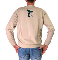 Thumbnail for TAKE TWO felpa uomo scollo a giro ricami cotone UK00111 PANNA estate 2026