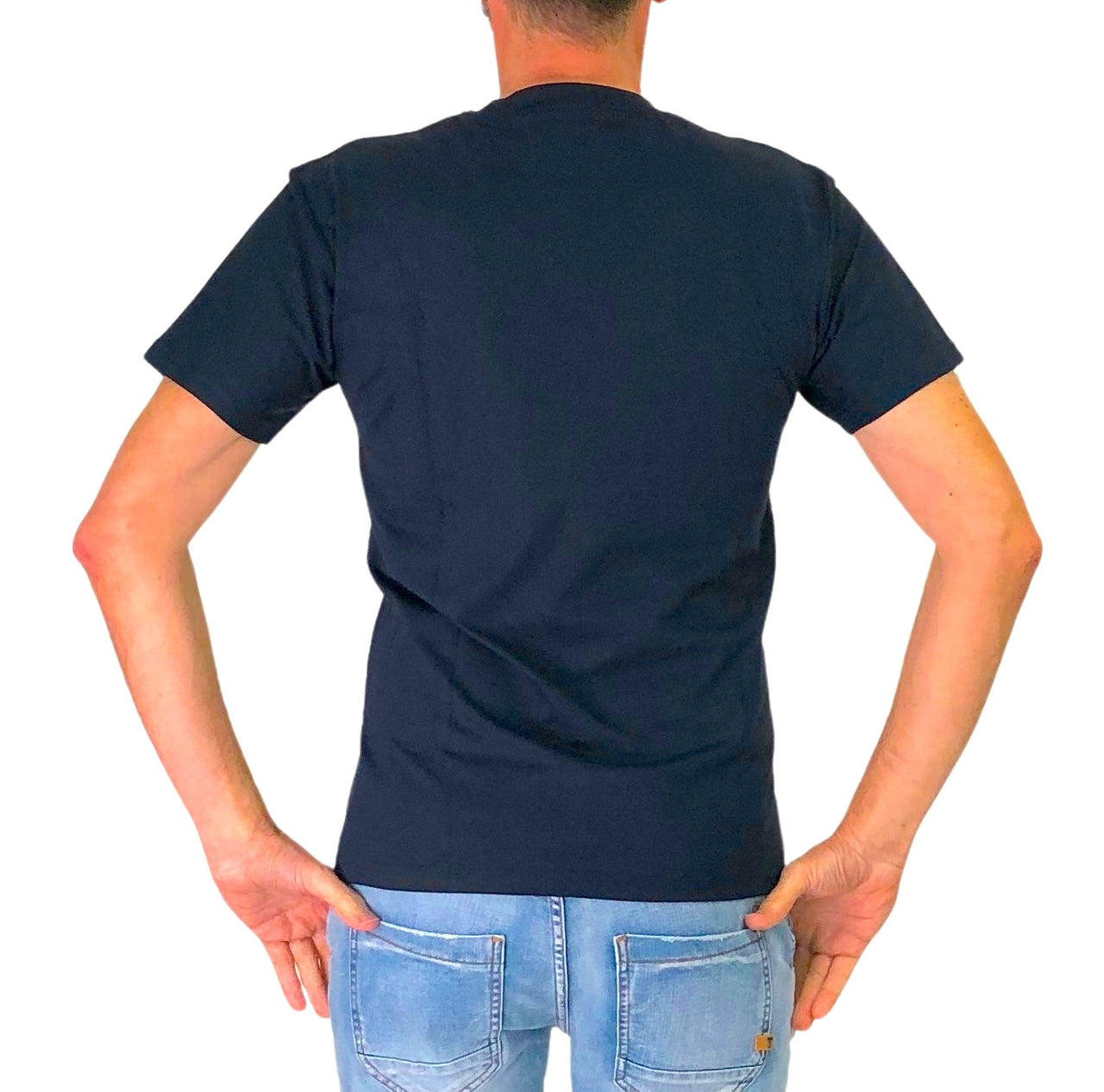 TAKE TWO t-shirt uomo girocollo stampa vespa cotone UK00603 BLU estate 2026