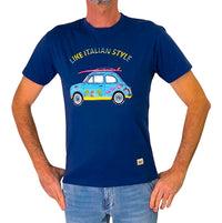 Thumbnail for TAKE TWO t-shirt uomo girocollo stampa 500 cotone UK00600 BLUETTE estate 2026