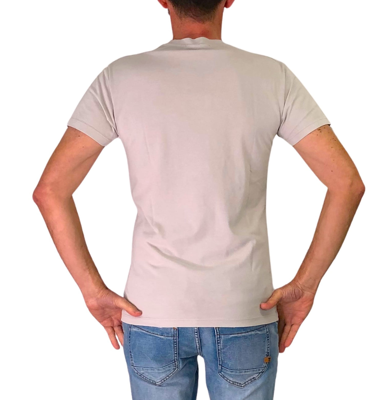 TAKE TWO t-shirt uomo girocollo stampa 500 cotone UK00604 PANNA estate 2026