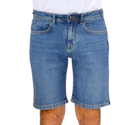 Thumbnail for TAKE TWO bermuda uomo jeans stretch ADAM UK05400 BLU MEDIO SCURO estate 2026